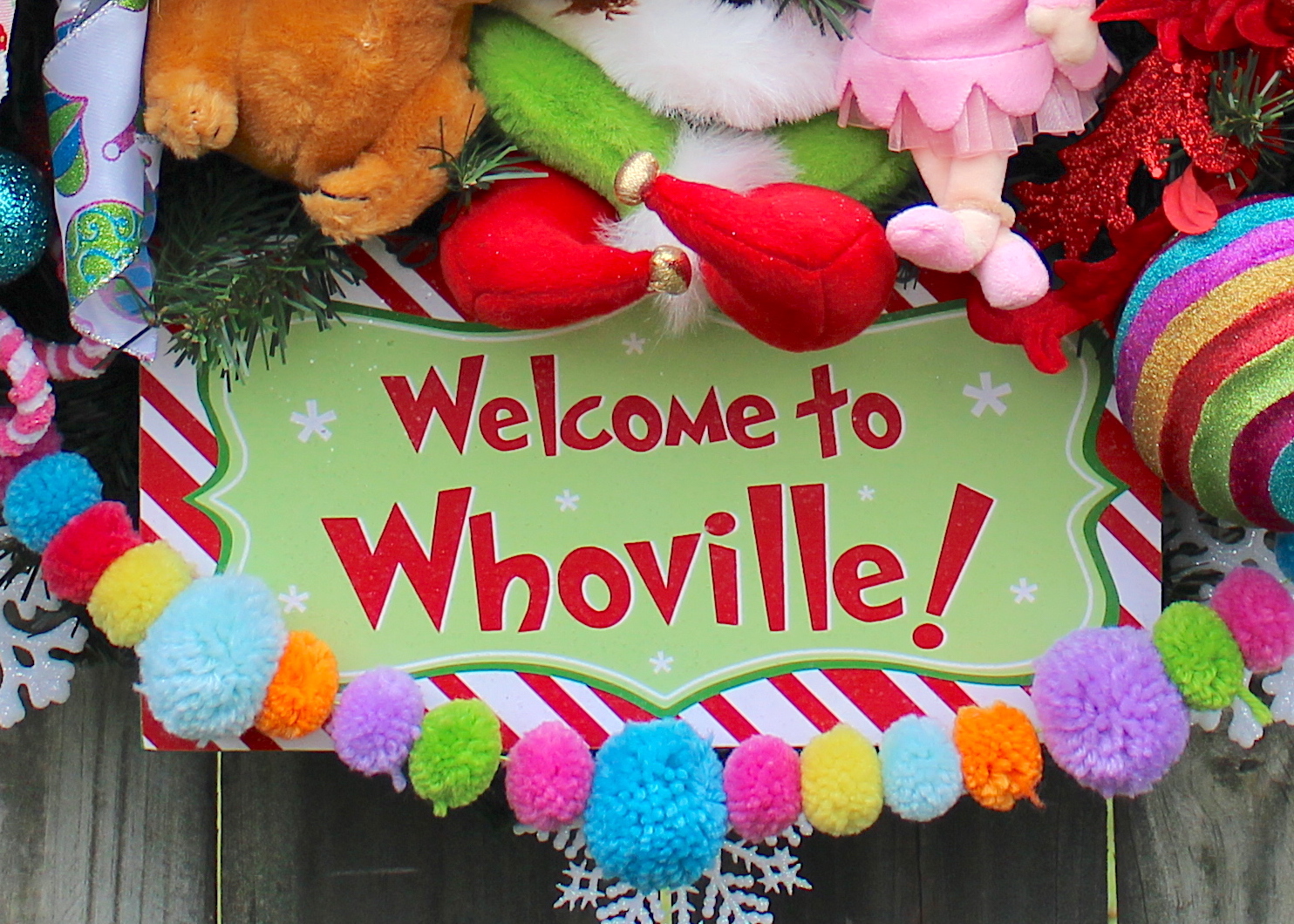 MADE TO ORDER Grinch Whoville Extravaganza Christmas Wreath, Grinch Max &  Cindy Lou Who Maybe Christmas Means a Little Bit More Wreath