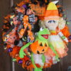 Kermit and Miss Piggy Muppet Halloween Wreath - Image 5