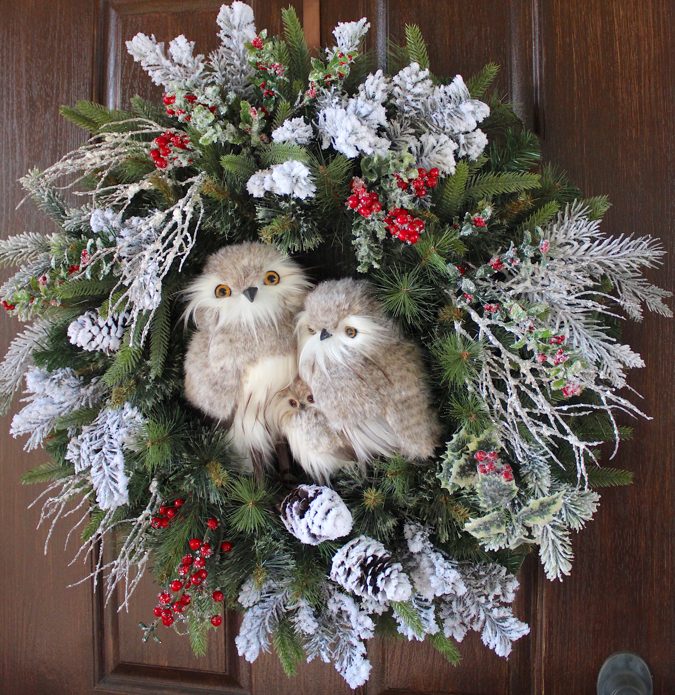 Selling Cozy Winter Owl wreath