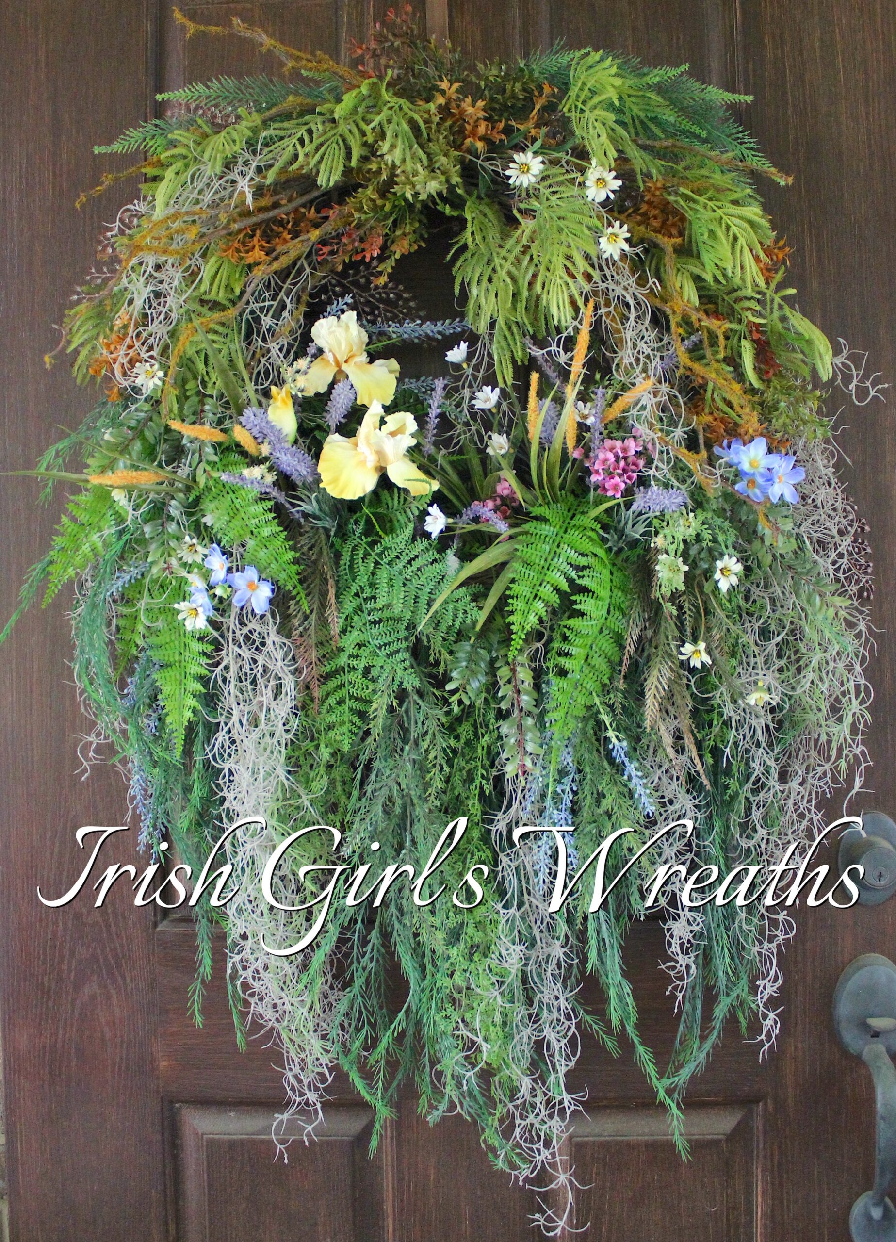 Extra Large Lush Summer Bayou Everglade Swamp Wreath, Louisiana Marshlands Landscape Wreath, Summer Wreath