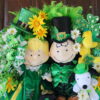 Deluxe Peanuts Gang Charlie Brown and Sally St. Patrick's Wreath, Peanuts Saint Patricks Wreath, Snoopy St Patricks Wreath - Image 2