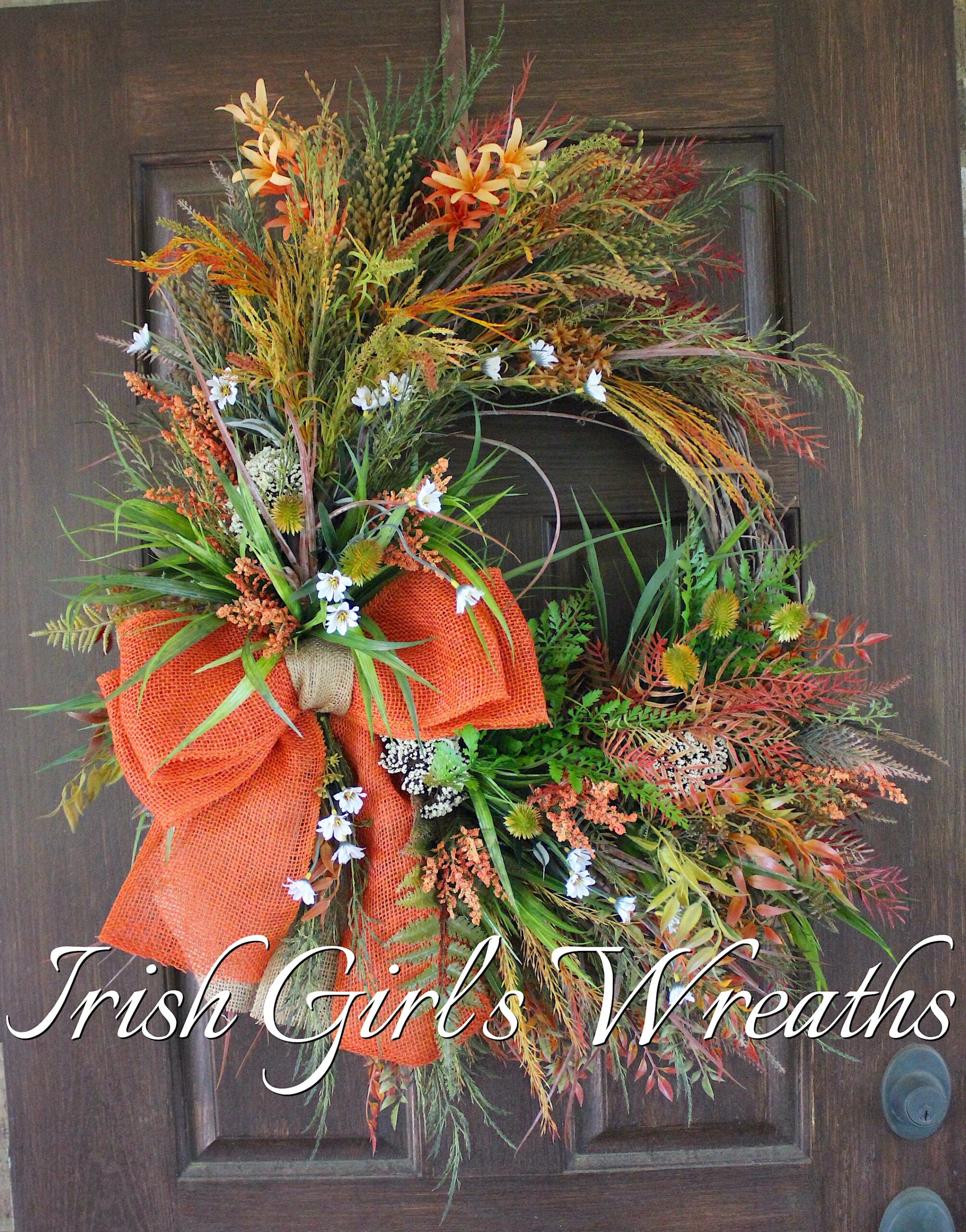 Summer Irish Coast Wreath, Rustic Ireland Fall Coastal Wreath