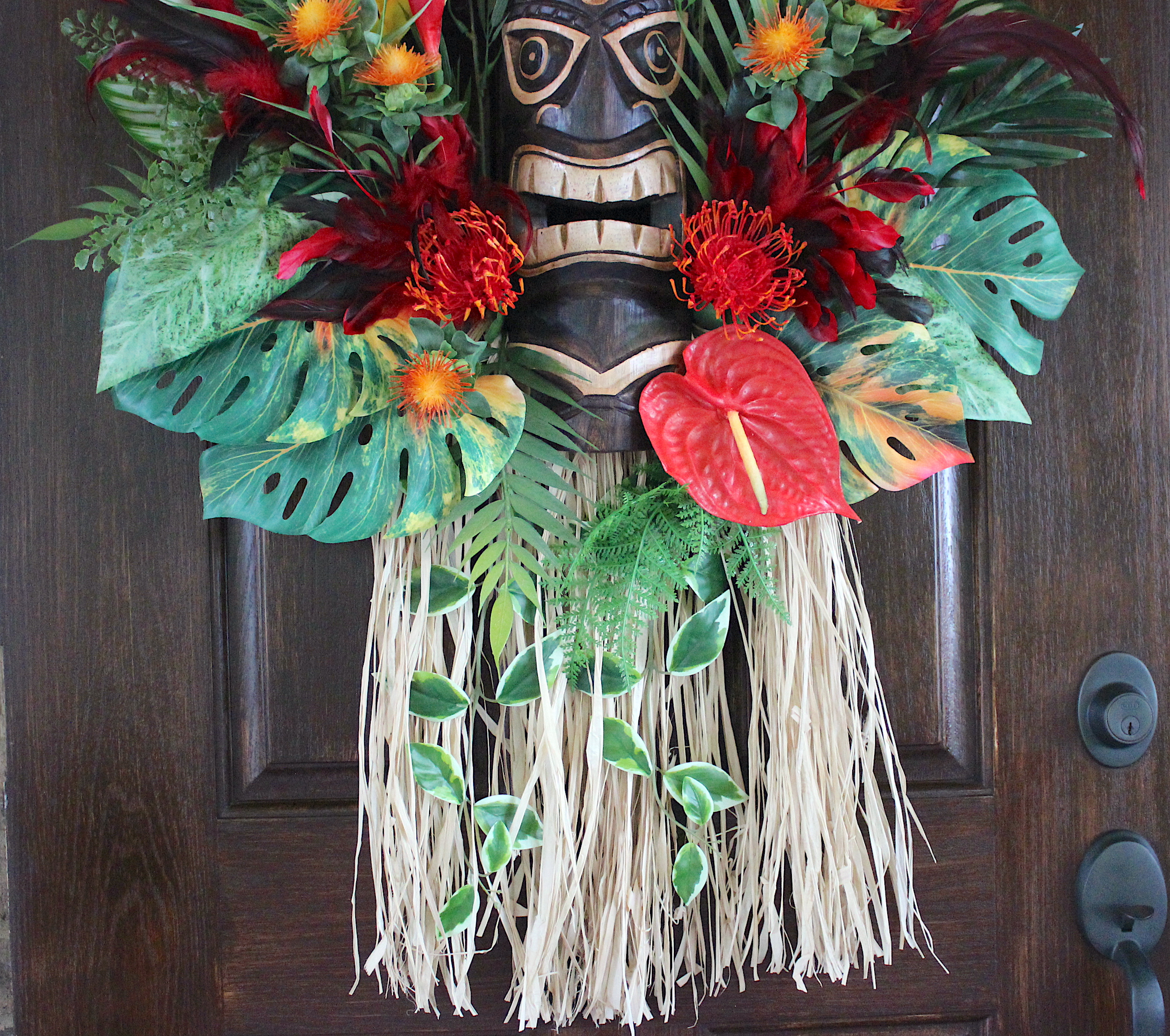 XXLarge Tiki Voodoo Island ManCave Wreath, Tiki Bar Wreath - Image 6
