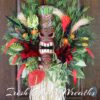 *MADE TO ORDER* XX-Large Tiki Voodoo Polynesian Island Man Cave Wreath, Voodoo Island Paradise Luau Wreath, Man Cave Tiki Decor - Image 8