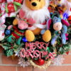 Santa Winnie Pooh & Friends Christmas Wreath with lights, Angel Tigger, Elf Piglet, Reindeer Eeyore - Image 5