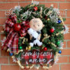 Charlie Brown and Snoopy Cozy Christmas Wreath, Peanuts Christmas Wreath, Pre-lit LED warm white snowflake lights - Image 3