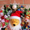 Santa Winnie Pooh & Friends Christmas Wreath with lights, Angel Tigger, Elf Piglet, Reindeer Eeyore - Image 2