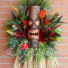 *MADE TO ORDER* XX-Large Tiki Voodoo Polynesian Island Man Cave Wreath, Voodoo Island Paradise Luau Wreath, Man Cave Tiki Decor - Image 3