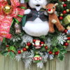 MADE TO ORDER Sam the Snowman & Rudolph Reindeer Misfit Christmas Wreath, Peppermint, Santa Claus, Hermie the Dentist Elf, Misfit Toys, Spotted Elephant - Image 2