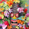 MADE TO ORDER Deluxe Hawaiian Tropical Tiki Wreath, Summer Island Luau Wreath, Tropical Wreath, Summer Wreath, Spring Wreath - Image 4