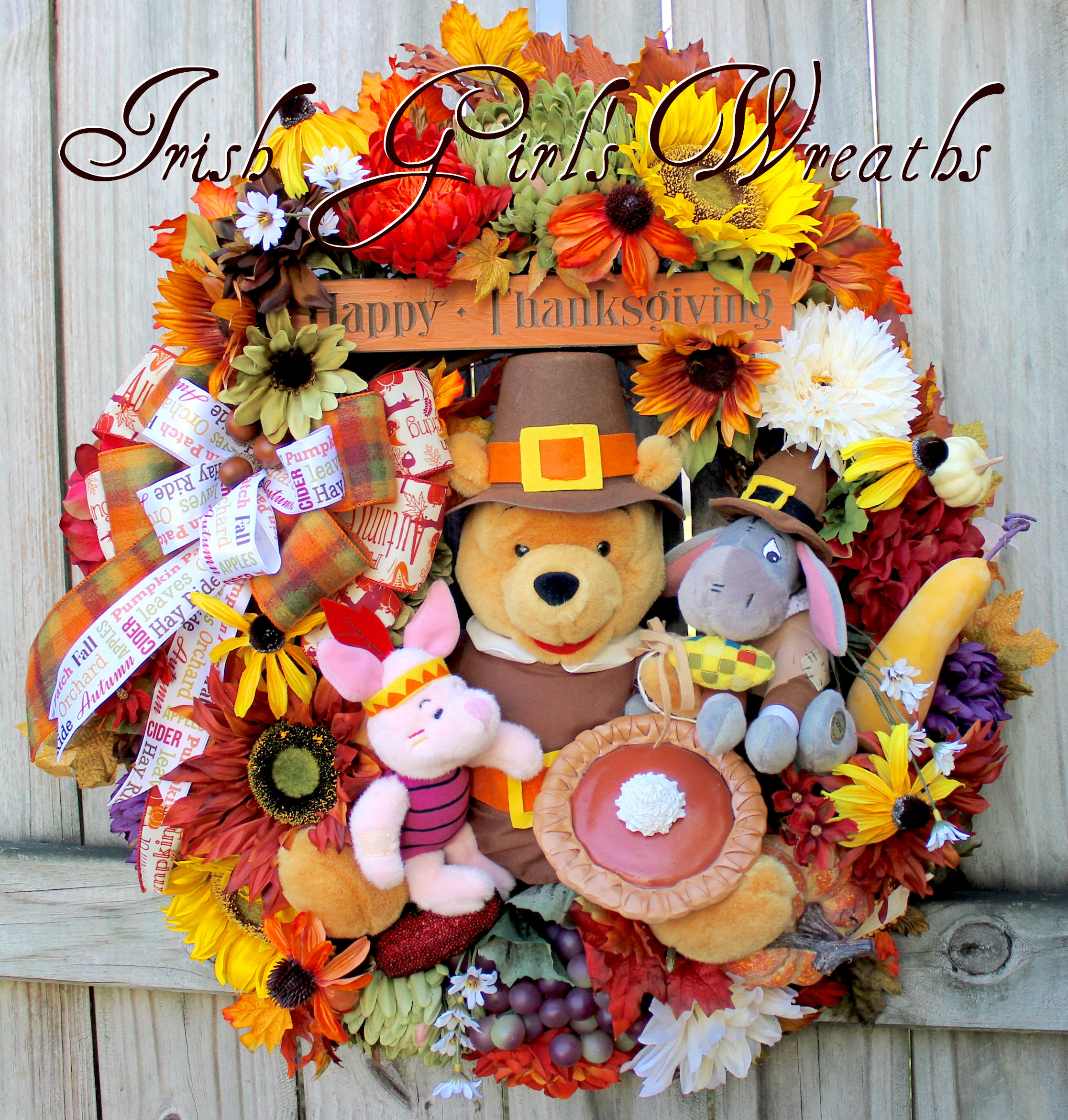 Winnie the Pooh and Friends Be My Hunny Valentines Day Wreath