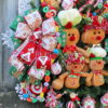 GingerBread Family Christmas Wreath, Peppermint Candy Sweet Treats Merry Christmas Wreath - Image 3