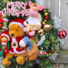 Santa Winnie Pooh and Friends Merry Christmas Wreath, Angel Piglet, Xmas Tigger, Peppermint Merry Christmas, Reindeer Eeyore - Image 4