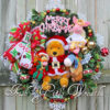 Santa Winnie Pooh and Friends Merry Christmas Wreath, Angel Piglet, Xmas Tigger, Peppermint Merry Christmas, Reindeer Eeyore - Image 5