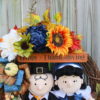 MADE TO ORDER Peanuts Thanksgiving Wreath, Deluxe Pilgrim Charlie Brown and Lucy Thanksgiving Wreath -*ONLY 1 AVAILABLE THIS YEAR* - Image 2