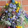 Scotland Wildflower Floral Swag, Spring Wreath, Heather, Tartan, English Countryside floral, Scottish Thistle, BellFlowers - Image 4