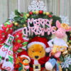 Santa Winnie Pooh and Friends Merry Christmas Wreath, Angel Piglet, Xmas Tigger, Peppermint Merry Christmas, Reindeer Eeyore - Image 6