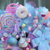 Deluxe Pastel Sweet Treat Candy Christmas Wreath - Image 5